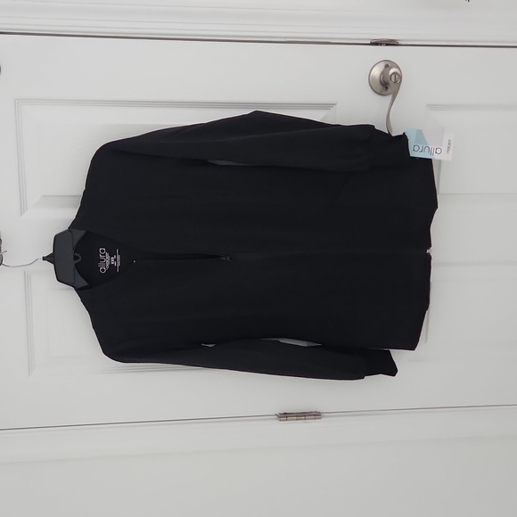 Cherokee - Allura V-Neck Scrub Top & Zip Front Warm-Up Solid Scrub Jacket, NWT - Picture 4 of 12